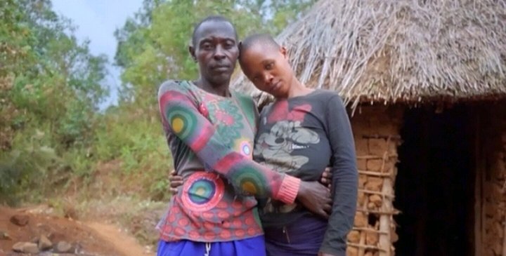 Nzonga with his wife