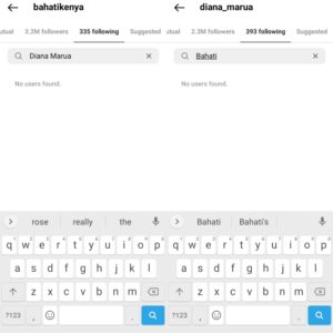 Bahati and Diana Unfollow Each other 