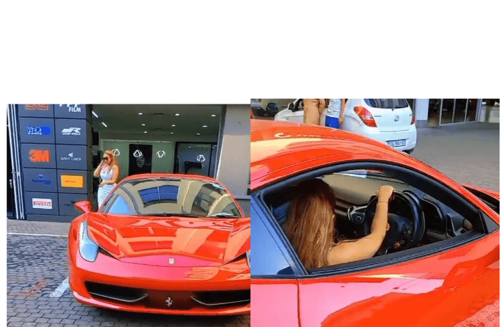 Zari Hassan Shows Off her brand new Ferrari