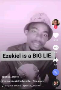 The young man slamming Pastor Ezekiel 