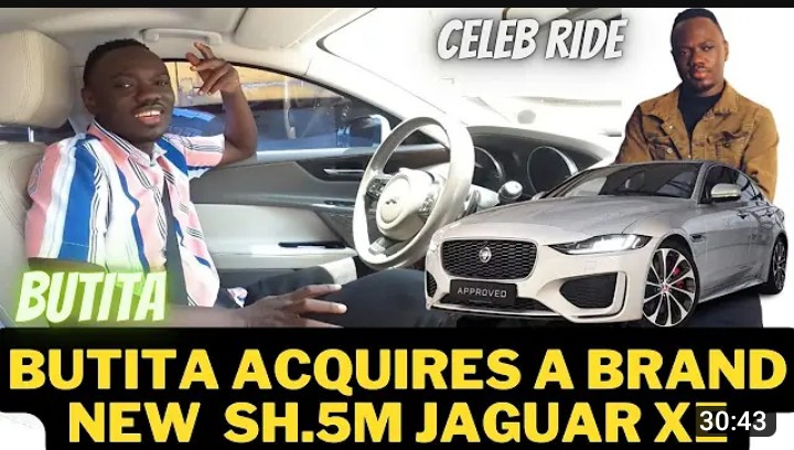 Eddie Butita Showing Off His New Car