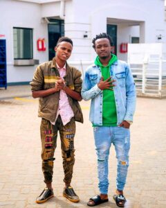 Peter blessing and Bahati 