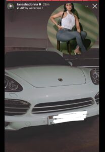 Tanasha Donna Flaunts Her Ksh.10 Million Porsche Cayenne