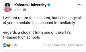 Kabarak University Facebook Page Hacked 