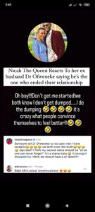 Nicah The Queen vs Dr Ofweneke 