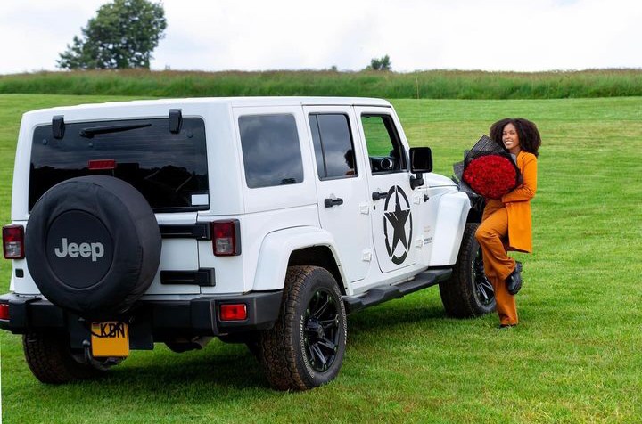 Jackie Vike Flaunts Her Ksh.12 Million Brand New Jeep Wrangler.