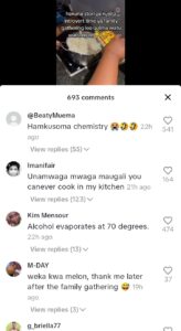 Reactions After A Kenyan Woman Was Spotted Preparing Ugali Using Alcohol 