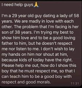  A 29-Year-Old Boy Dating a 58-Year-Old Woman Faces Disrespect from Her 38-Year-Old Son"