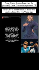 PoshyQueen Opens Up on Dating Harmonize Personal Dj, Dj Sevens