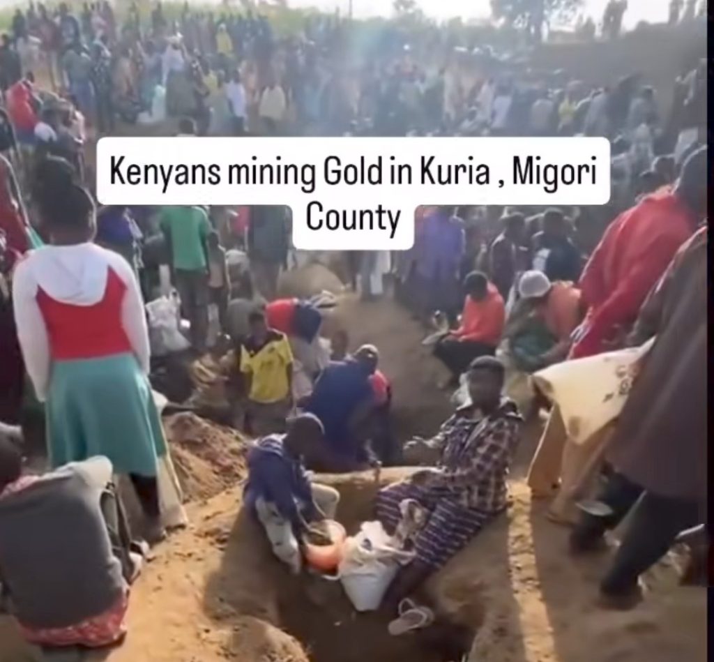 Migori County: Hundreds Of Kenyans Spotted Mining Gold