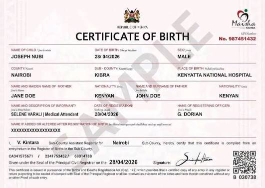 Birth Certificate